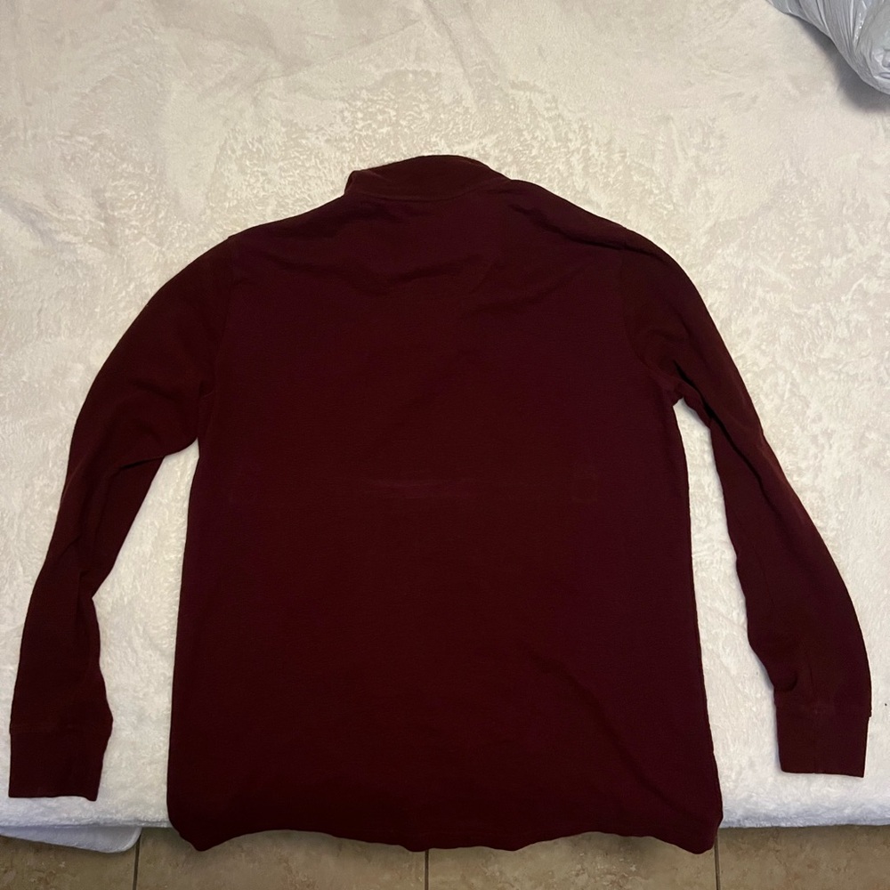 St. John's Bay Men's Deep Red Turtleneck Sweater